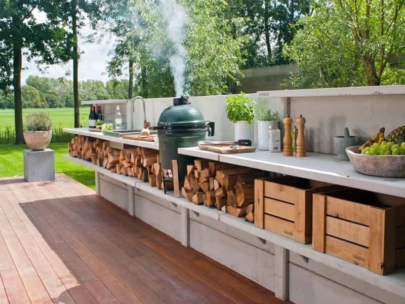 Amazing #Dublin #garden - Backyard barbecue design, Outdoor bbq area,  Modern backyard landscaping