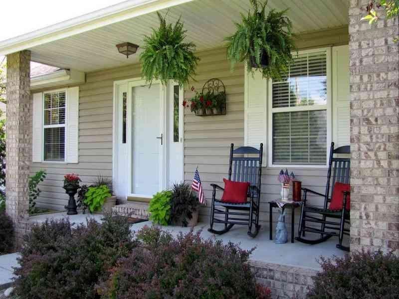 Front Porch Entrance Decoration with a Combination of Plant Ideas 31 ⋆  design.sepatula.com #frontdoordec… - Front porch plants, Front porch  makeover, Porch makeover