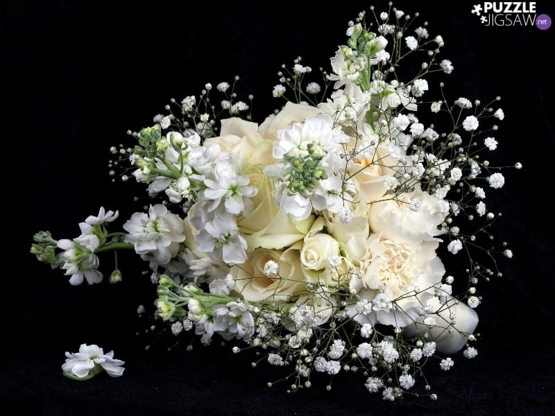 Funeral Bouquet with White Flowers: Order Flowers Online - Interflora India