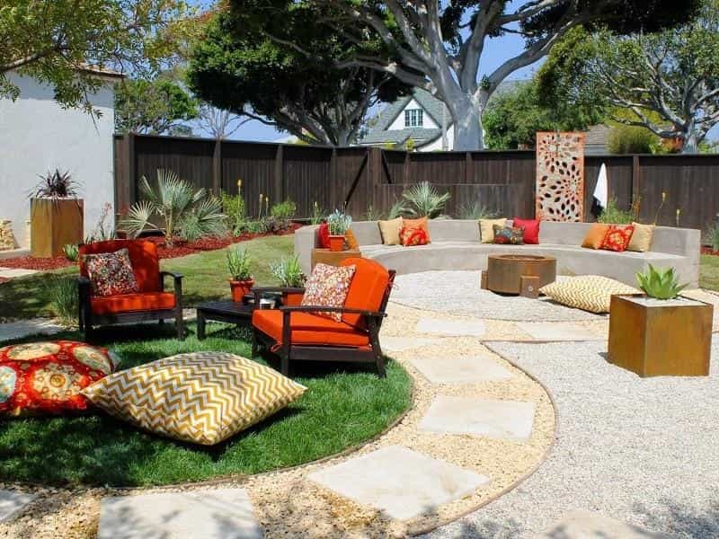 Pin by Kimberly on Backyard design - Backyard landscaping designs, Garden  fire pit, Small backyard landscaping