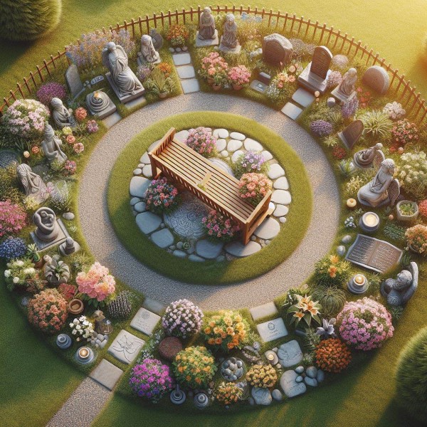 idea for the design of a small memory garden